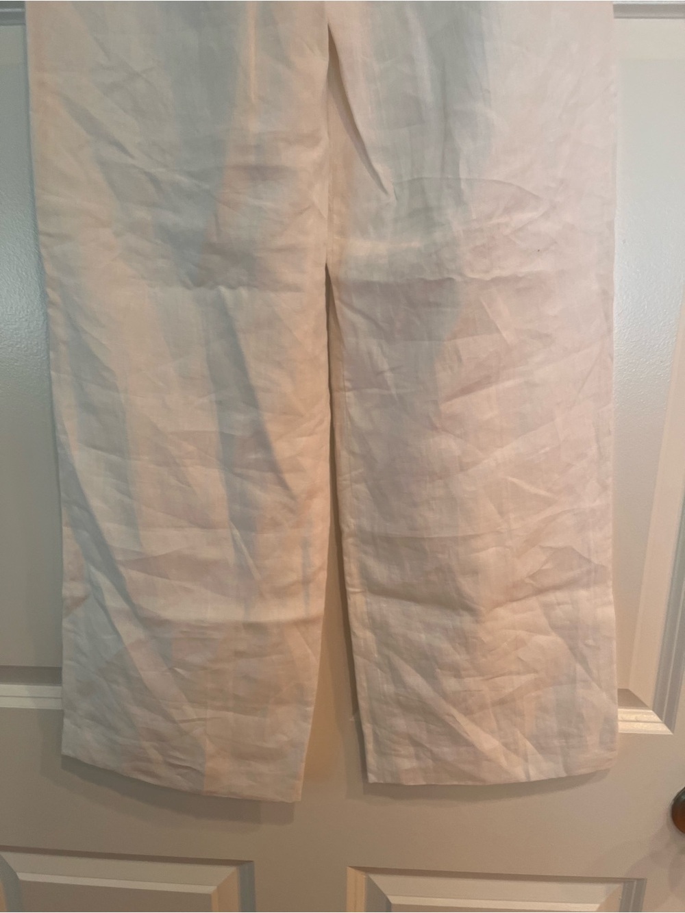 NWT Aritzia Effortless New Linen Pant Size 00 Wide Leg White Lined Italy ~ $148 - Picture 10 of 16